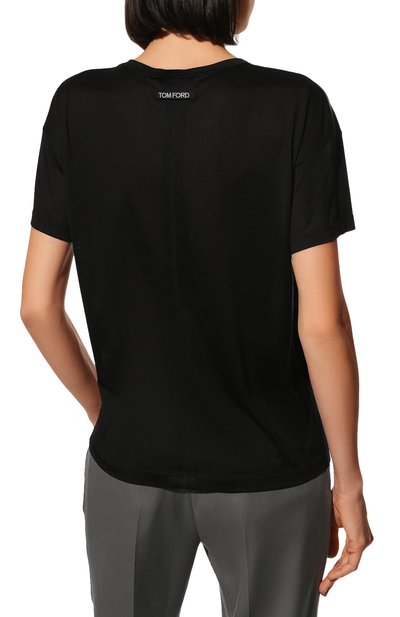 Шелковая футболка TOM FORD, арт. TSJ383-FAX835, фото 4