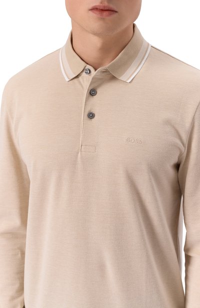 Хлопковое поло BOSS, арт. 50531352, фото 5