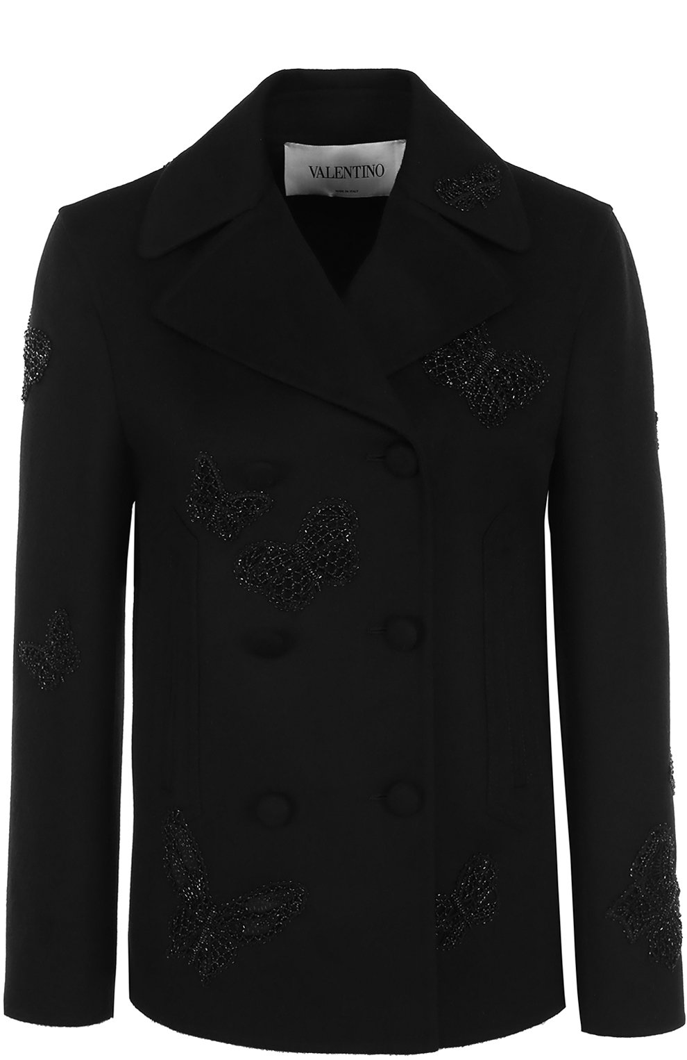 Жакет прямого кроя с вышивкой в виде бабочек VALENTINO, арт. NB2CJ0H5/15E, фото 1