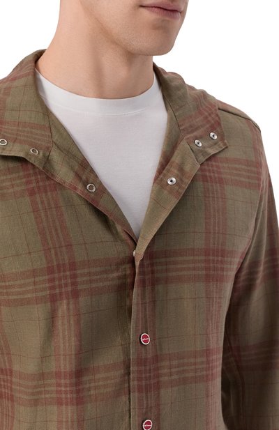 Льняная рубашка KITON, арт. UMCMARH0926907, фото 5