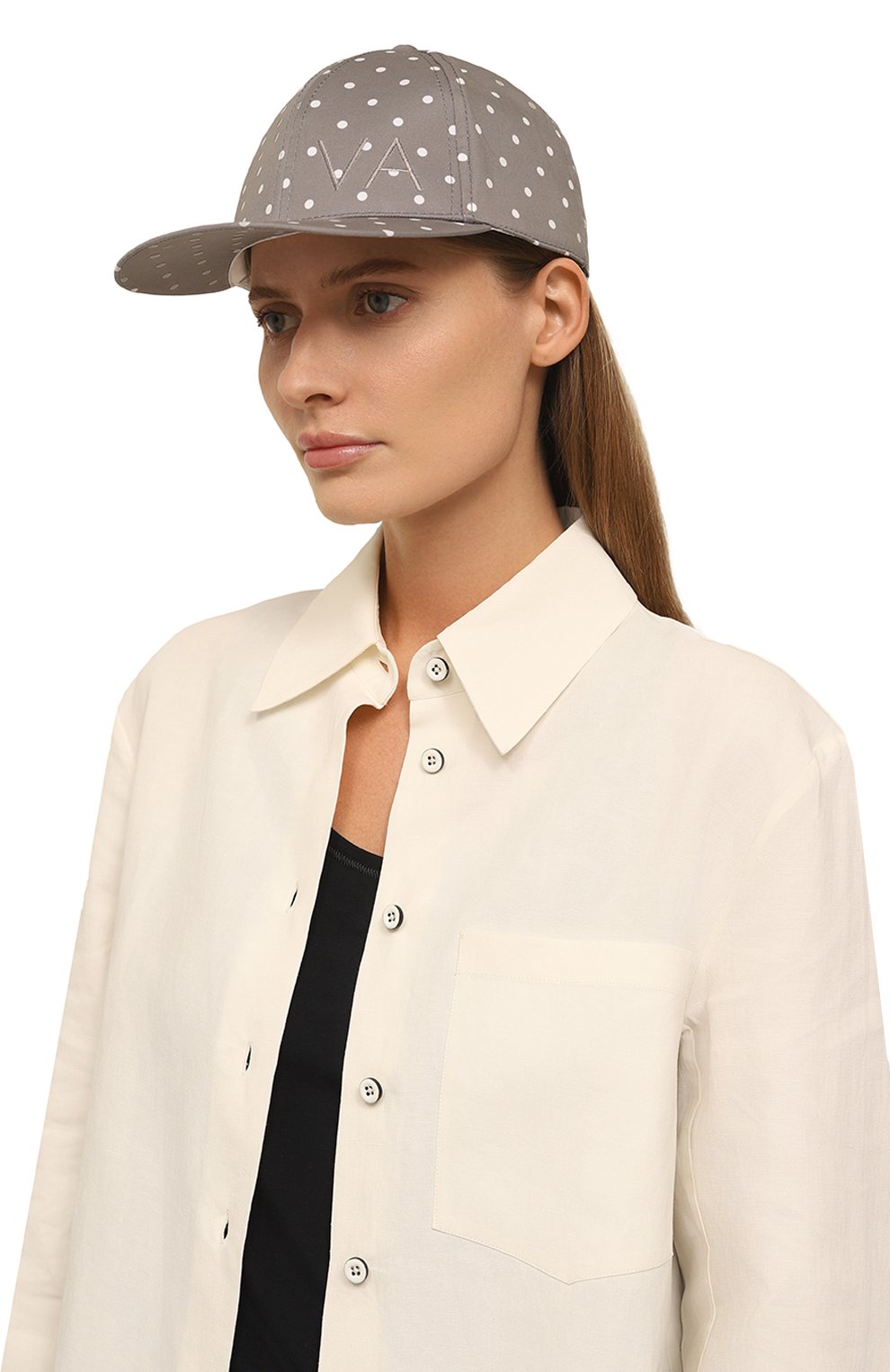 Хлопковая бейсболка VICTORIA ANDREYANOVA, арт. TS-SS23-251-1, фото 2