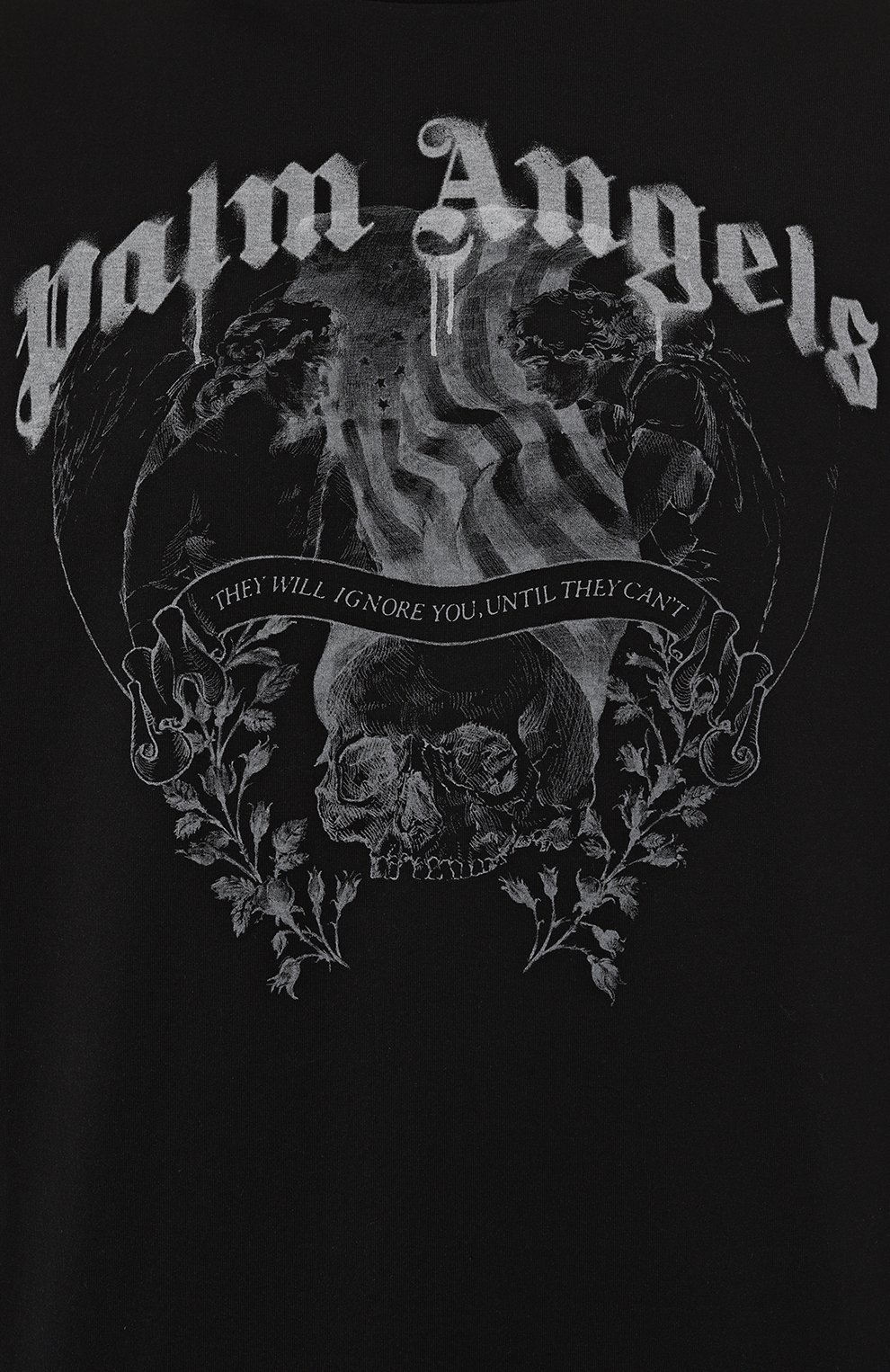 Хлопковая футболка PALM ANGELS, арт. PMAA089F24JER007, фото 5