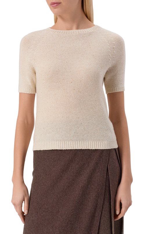 Пуловер из шерсти и кашемира Gran Sasso 14206/33006 Кремовый  14206/33006 Фото 3