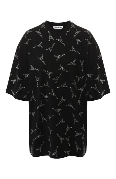 Женская хлопковая футболка BALENCIAGA, арт. 571205/TEV35