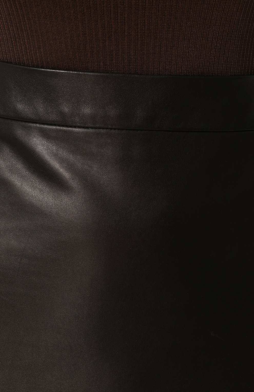 Однотонная кожаная мини-юбка TOM FORD, арт. GCL670/T80755, фото 5