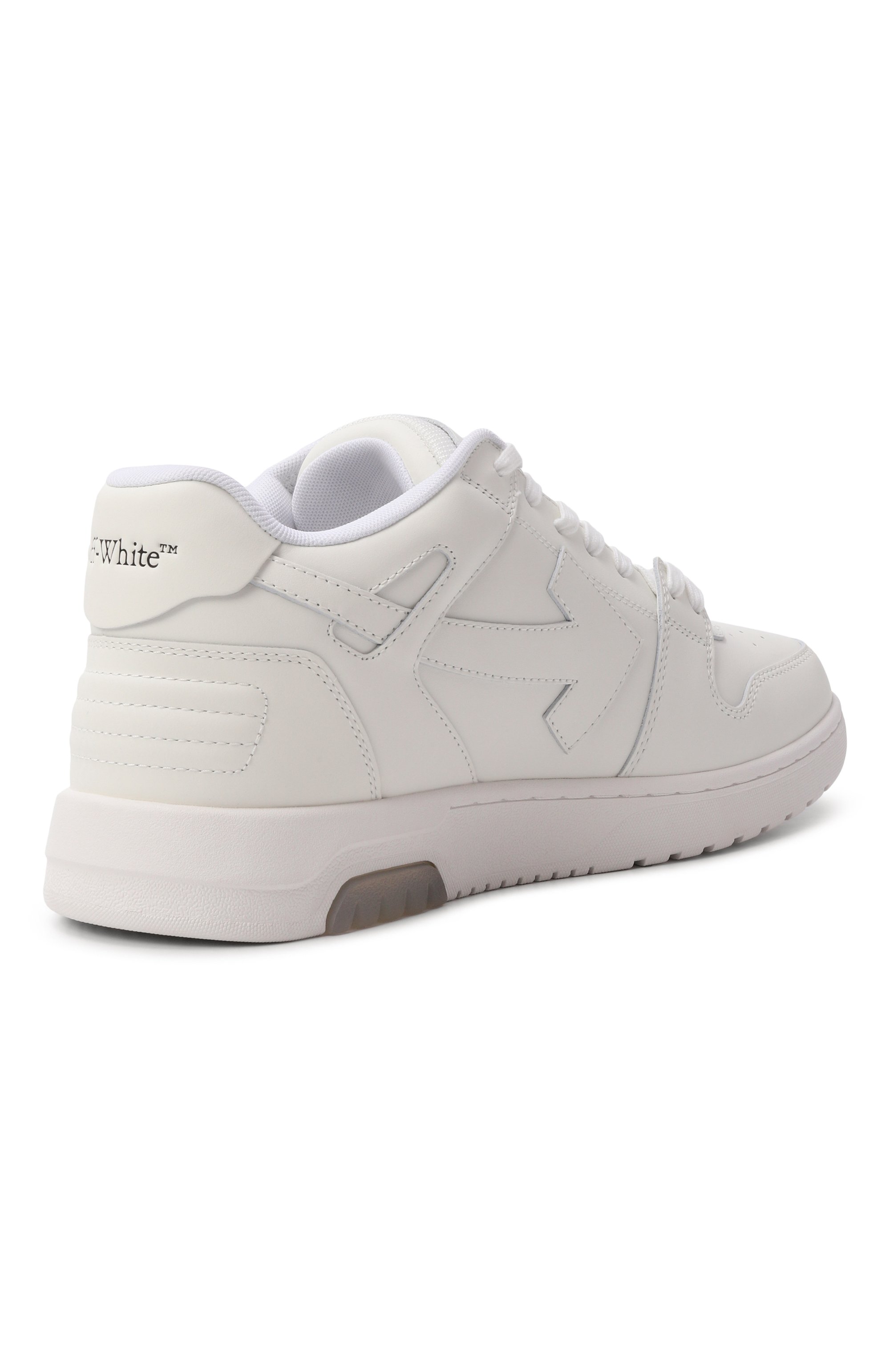 Комбинированные кеды out of office OFF-WHITE, арт. 0MIA189S26LEA00C, фото 4