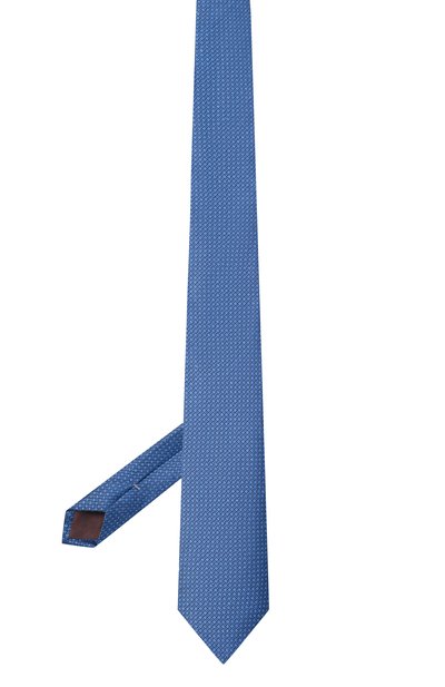 Галстук из шелка и льна CANALI, арт. 18/HJ04540, фото 3