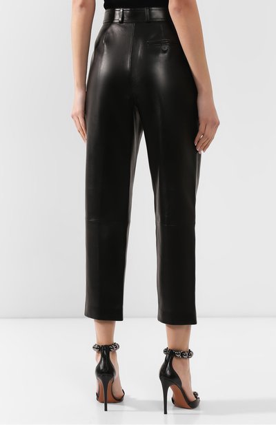 Кожаные брюки ALEXANDER MCQUEEN, арт. 610858/Q5AC2, фото 4