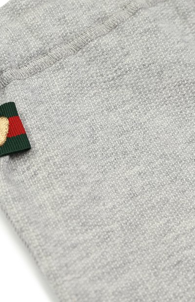 Брюки джерси с отворотами GUCCI серого цвета по цене 15500 руб., арт. 458196/X5N29, фото 3 Брюки джерси с отворотами GUCCI, арт. 458196/X5N29, фото 3