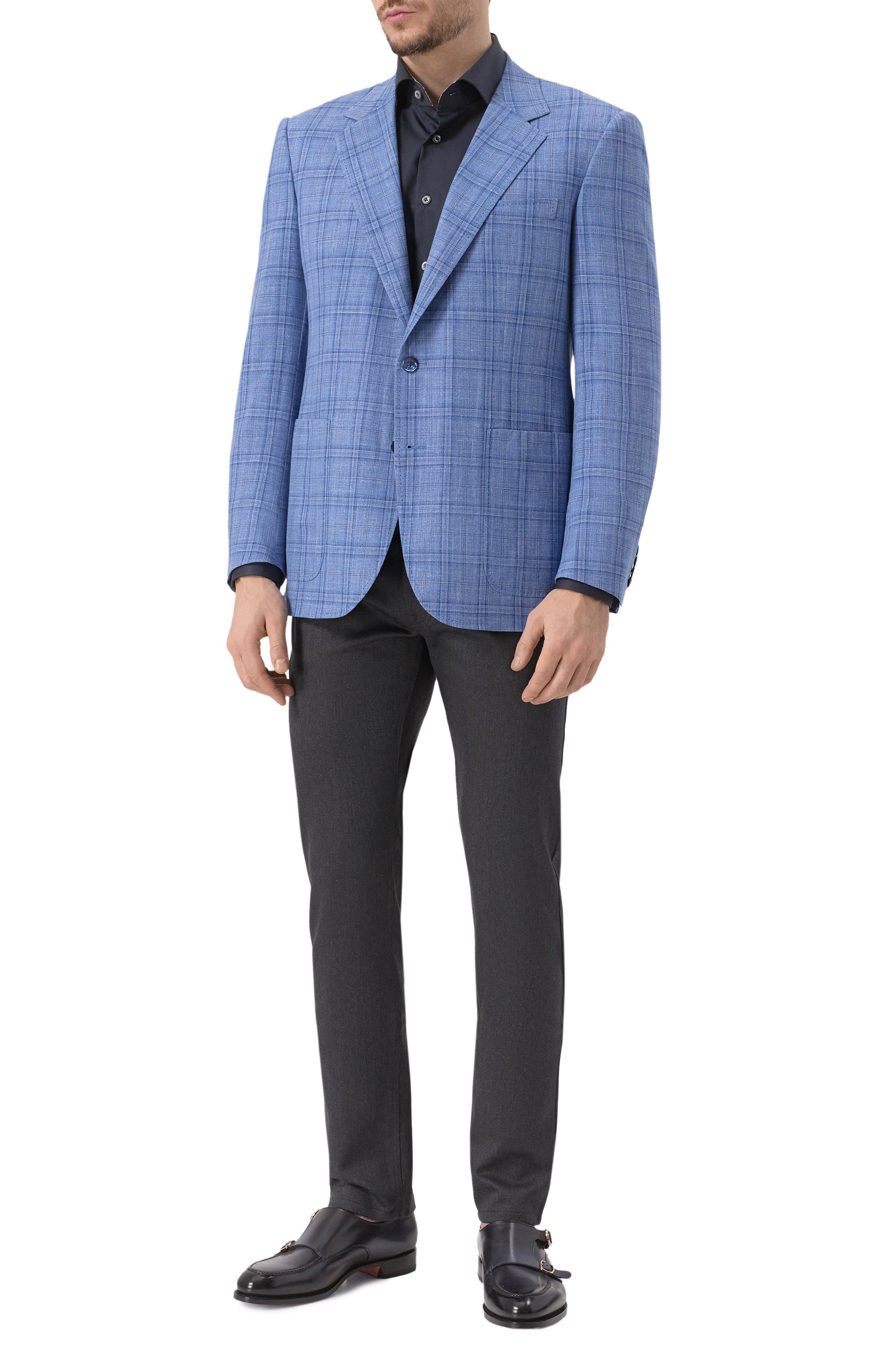 Брюки из шерсти и хлопка BRIONI, арт. SPYB0L/01A4N, фото 2