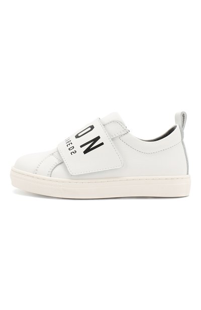 Кожаные кеды DSQUARED2 белого цвета по цене 27650 руб., арт. 59777/28-35, фото 2 Кожаные кеды DSQUARED2, арт. 59777/28-35, фото 2