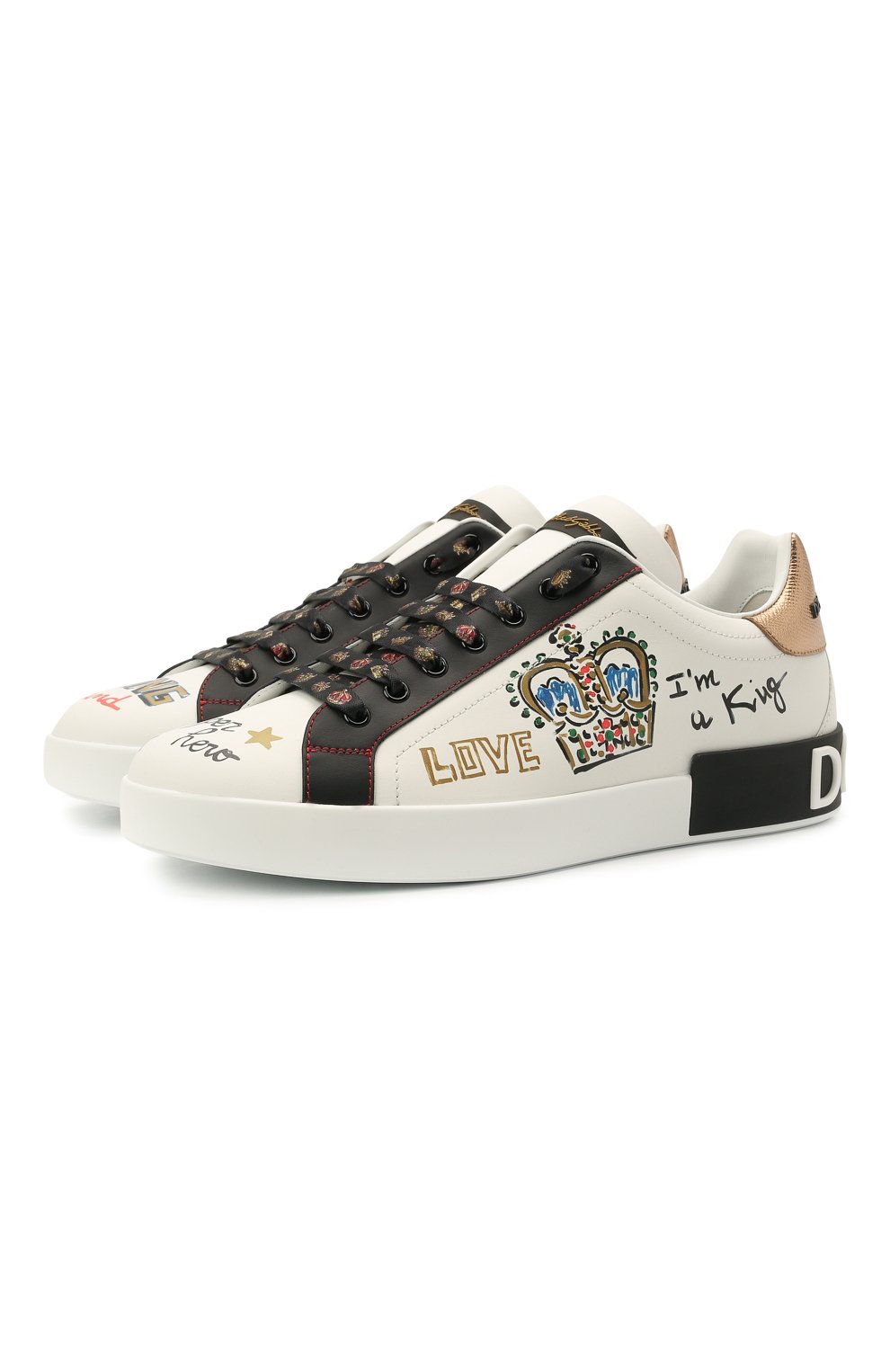 Комбинированные кеды portofino DOLCE & GABBANA, арт. CS1570/AZ268, фото 1