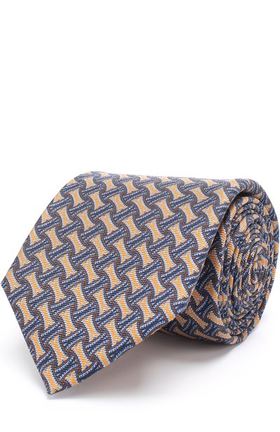 Мужской шелковый галстук с узором TURNBULL & ASSER, арт. TIE002-BB401