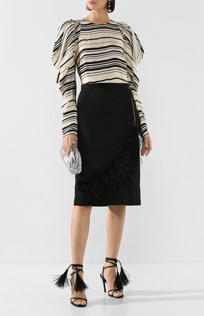 Блузка из смеси вискозы и шелка DRIES VAN NOTEN, арт. 201-10764-9408, фото 2