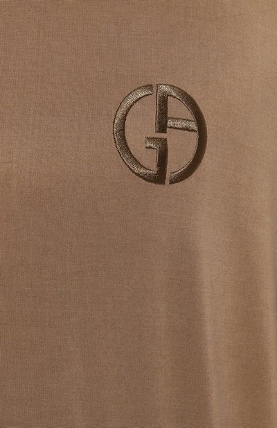 Футболка GIORGIO ARMANI бежевого цвета по цене 67300 руб., арт. GM001246/TE13613, фото 5 Футболка GIORGIO ARMANI, арт. GM001246/TE13613, фото 5