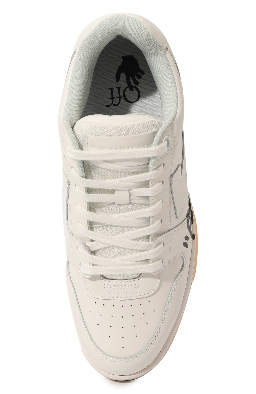 Кожаные кеды out of office OFF-WHITE, арт. OMIA189C99LEA0050110, фото 6