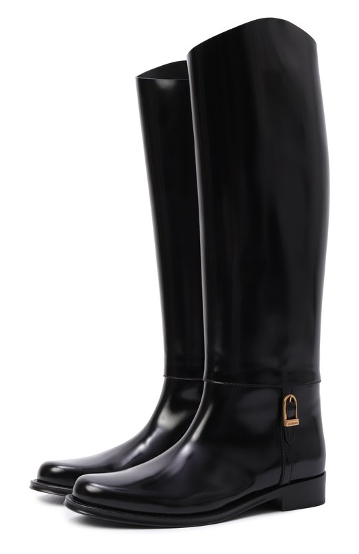 Кожаные сапоги Julia Saint Laurent 850101/AAFUQ Чёрный 850101/AAFUQ