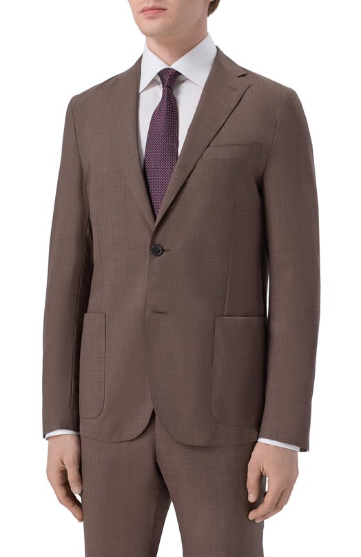 Шерстяной костюм Corneliani 27X007/2718425_SET Коричневый  27X007/2718425_SET Фото 2