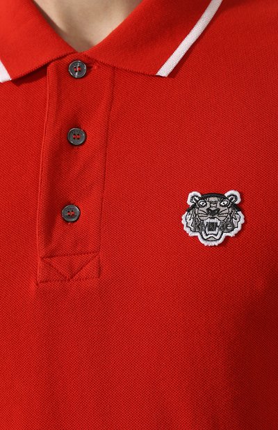 Хлопковое поло  KENZO, арт. 5P00014BA, фото 5