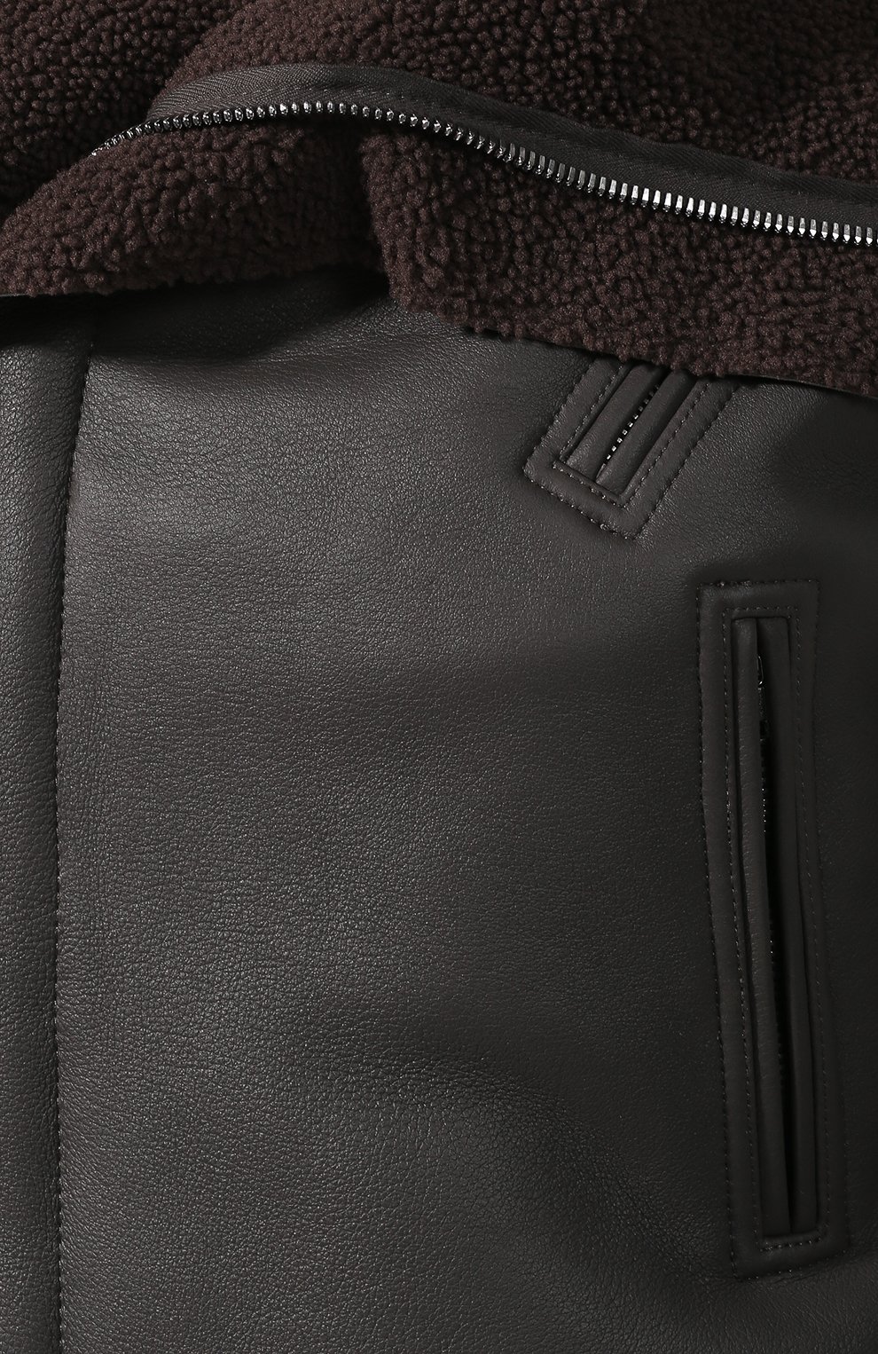 Кожаная куртка на меховой подкладке RICK OWENS, арт. RP18F4728/LSHS, фото 5