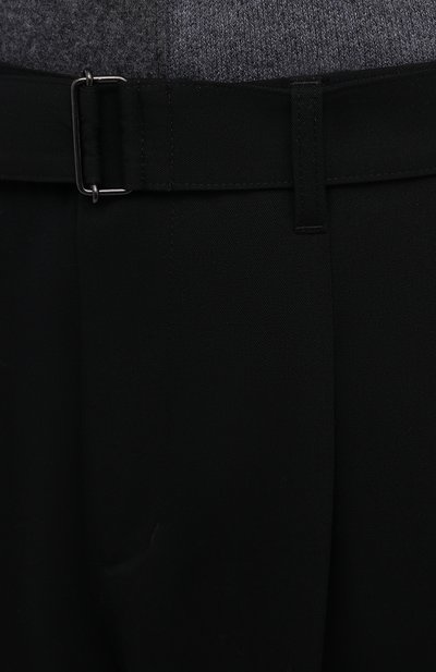 Шерстяные брюки KAZUYUKI KUMAGAI черного цвета по цене 53450 руб., арт. AP12-208, фото 5 Шерстяные брюки KAZUYUKI KUMAGAI, арт. AP12-208, фото 5