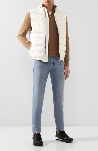 Кроссовки из кожи крокодила KITON, арт. USSVLAXN00102/CP0R, фото 2