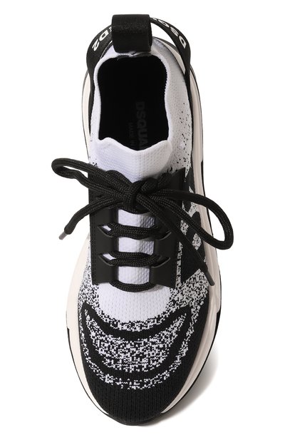 Кроссовки DSQUARED2 черно-белого цвета по цене 39650 руб., арт. 73672/36-40, фото 4 Кроссовки DSQUARED2, арт. 73672/36-40, фото 4