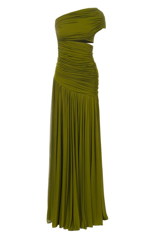 Платье из вискозы и шелка Giambattista Valli 25SSPVCL5122-21JER Зелёный 25SSPVCL5122-21JER