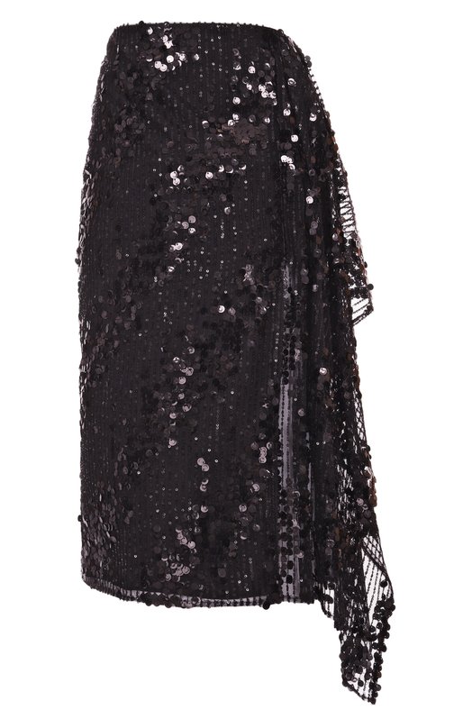 Юбка с отделкой пайетками Elie Saab SK207NP25/PA010 Чёрный SK207NP25/PA010