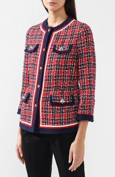 Твидовый жакет GUCCI, арт. 523555/ZKM80, фото 3