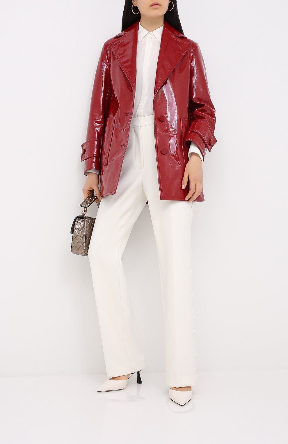 Кожаное пальто VALENTINO, арт. UB3NB05E5JR, фото 2