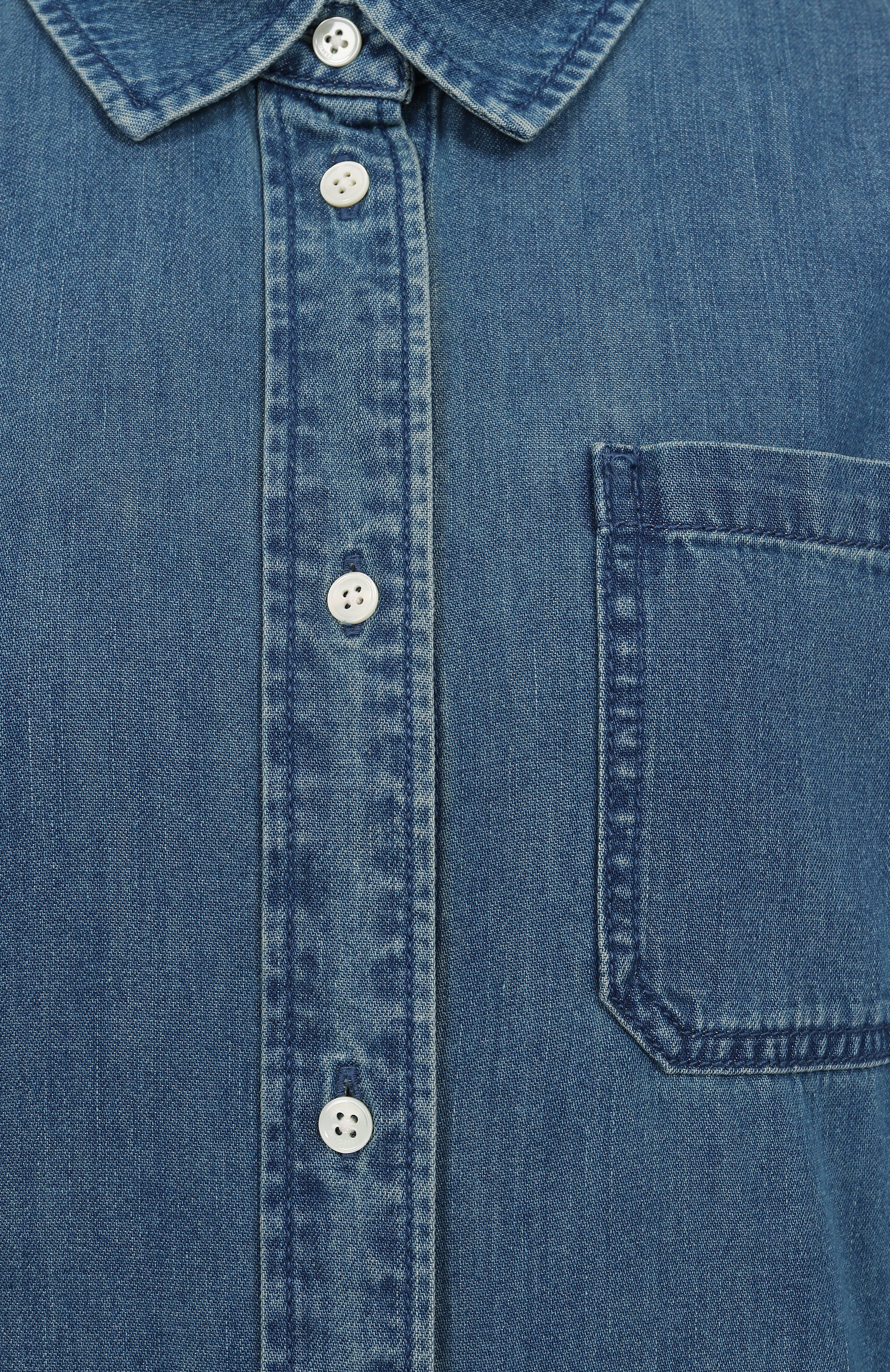 Джинсовая рубашка 12 STOREEZ синего цвета по цене 14000 руб., арт. 127258, фото 6 Джинсовая рубашка 12 STOREEZ, арт. 127258, фото 6