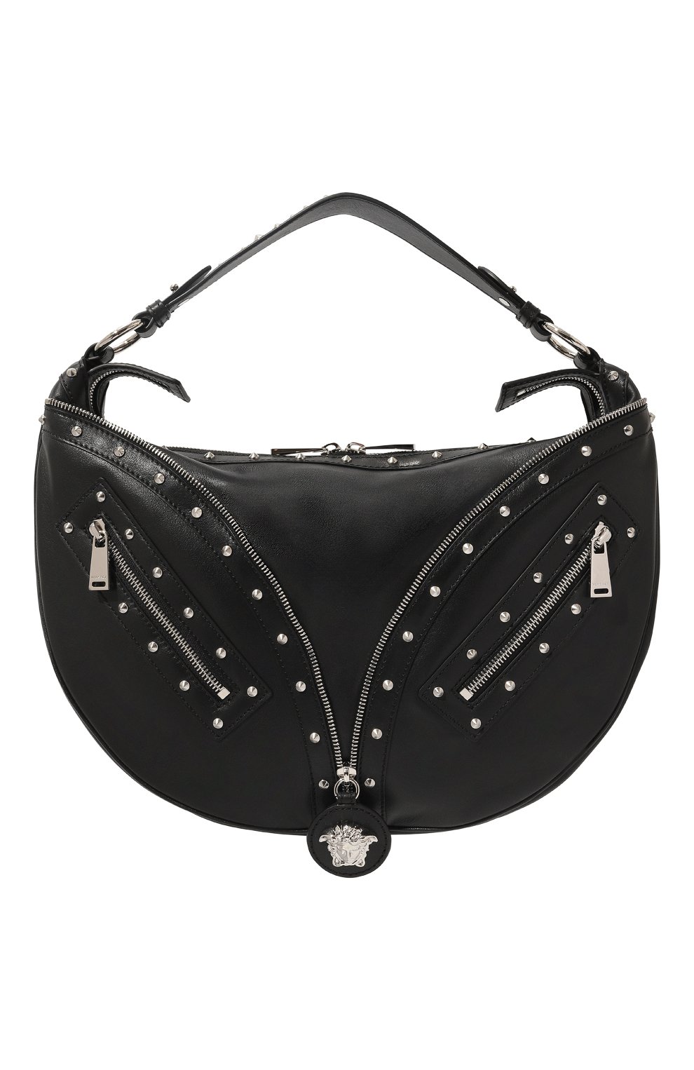 Сумка repeat VERSACE черного цвета по цене 242000 руб., арт. 1007679/1A07089, фото 1 Сумка repeat VERSACE, арт. 1007679/1A07089, фото 1