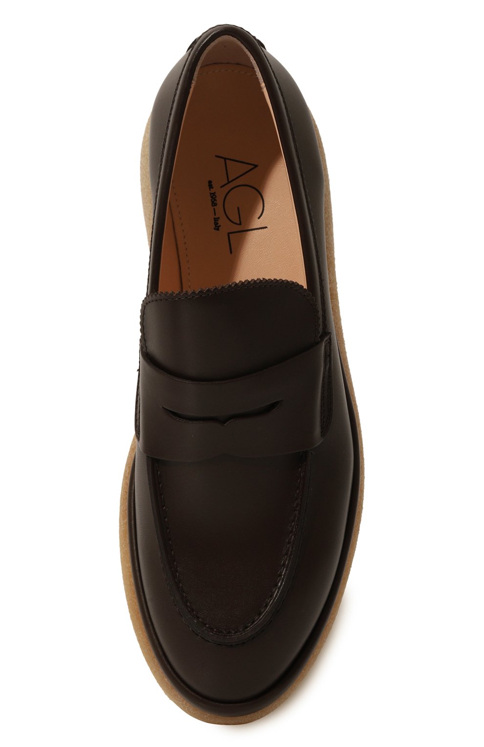 Кожаные пенни-лоферы alison AGL, арт. D721058PWWALDI0724, фото 6