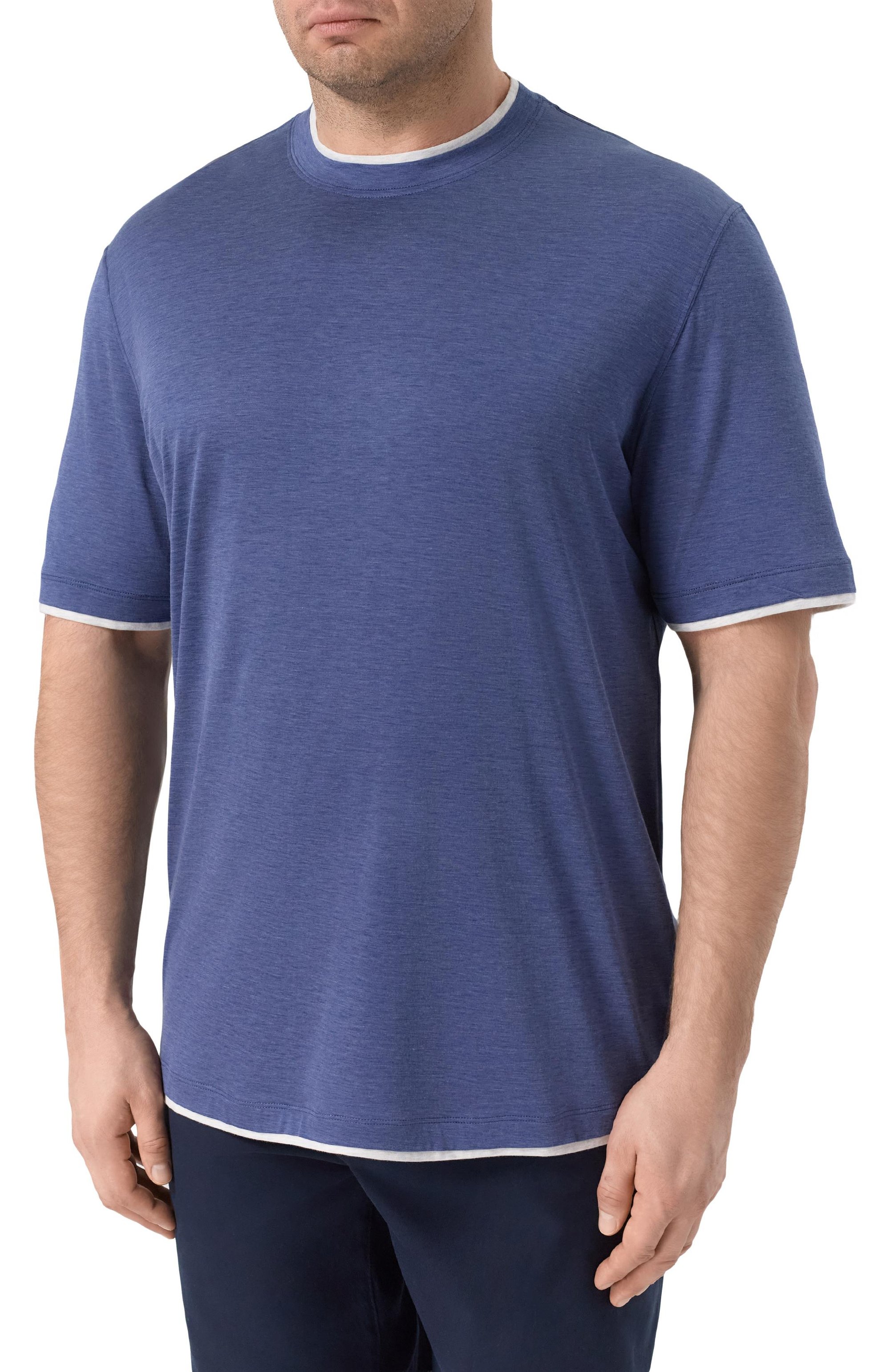 Футболка из шелка и хлопка BRUNELLO CUCINELLI, арт. MR8337427W, фото 3