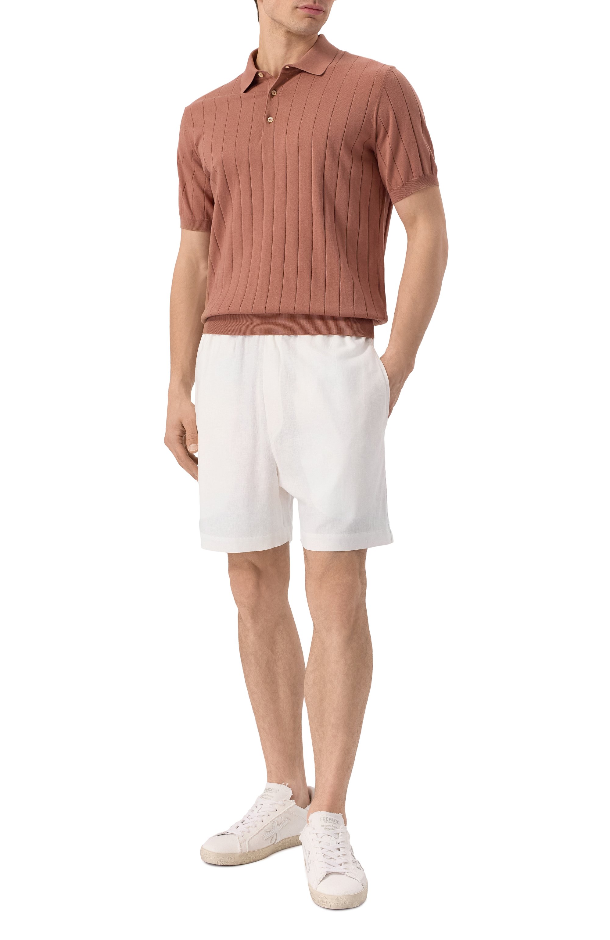 Шорты изо льна и вискозы HINNOMINATE, арт. HMABM01350, фото 2