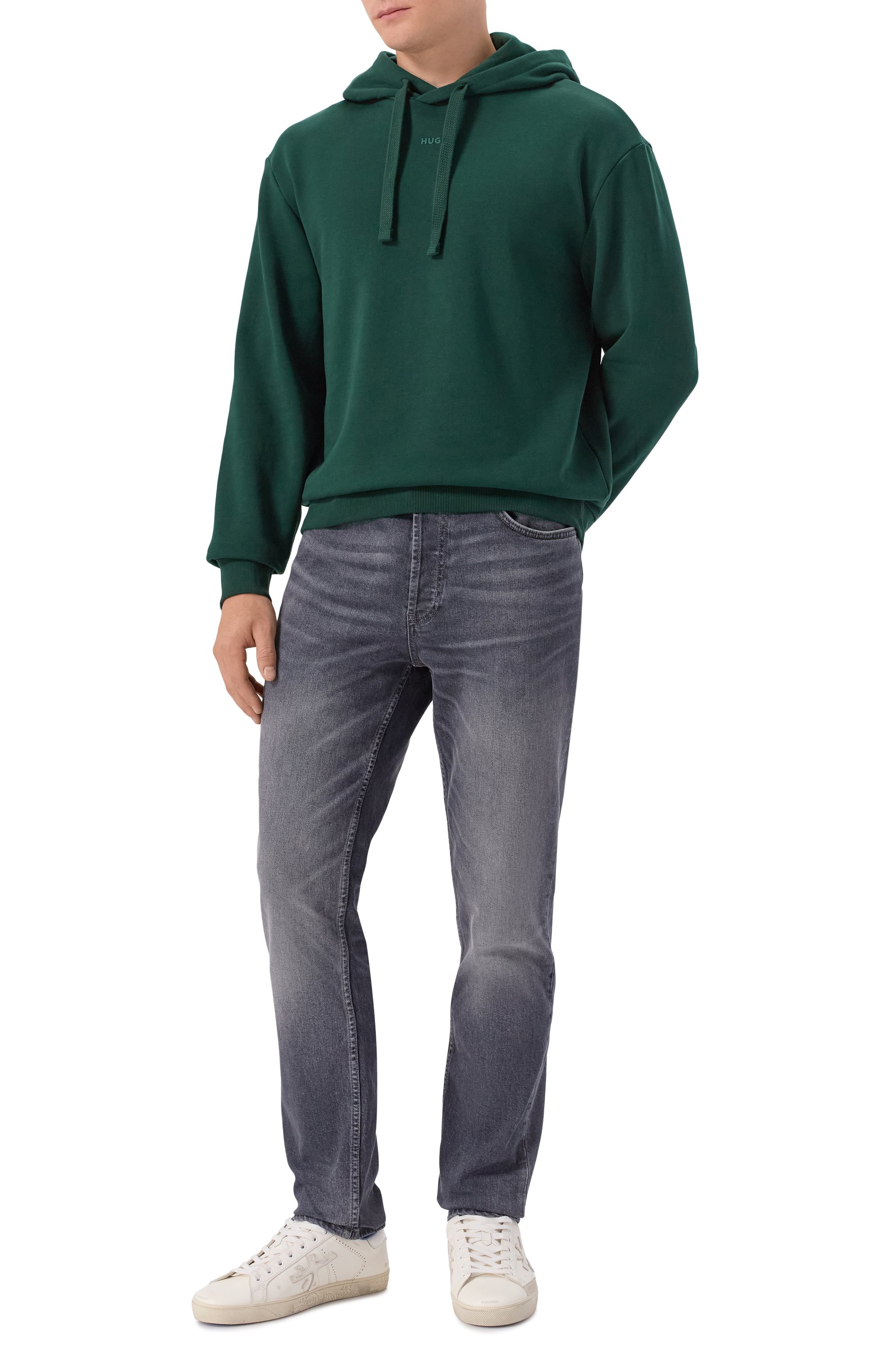 Хлопковое худи HUGO, арт. 50486478, фото 2