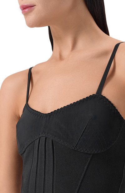 Комбинированное платье THE ATTICO, арт. 260WCA00460/PLL011AA, фото 5