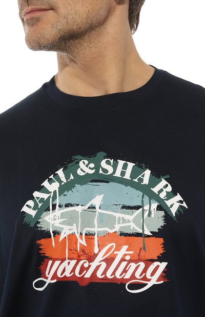 Хлопковая футболка PAUL&SHARK, арт. 13311668/3XL-6XL, фото 5