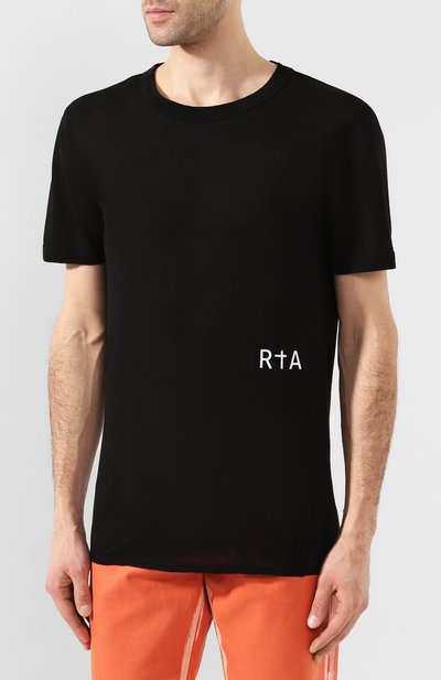 Хлопковая футболка RTA, арт. MH9347-7121BLK, фото 3