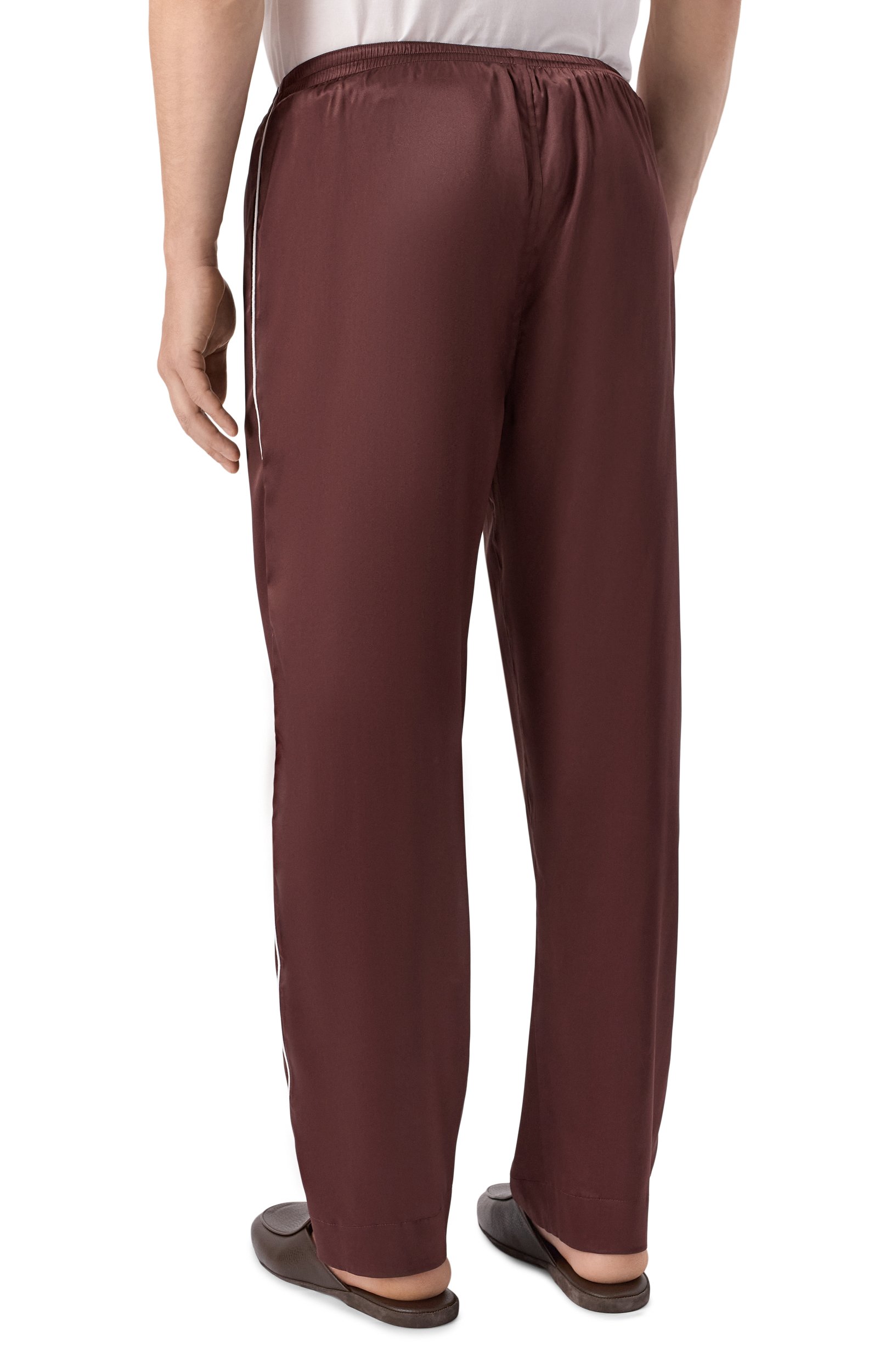 Шелковые домашние брюки KITON, арт. UNWT005K0265L, фото 4