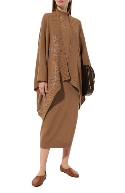 Накидка из вискозы и шерсти ERMANNO SCERVINO, арт. D434D500APDAN, фото 2
