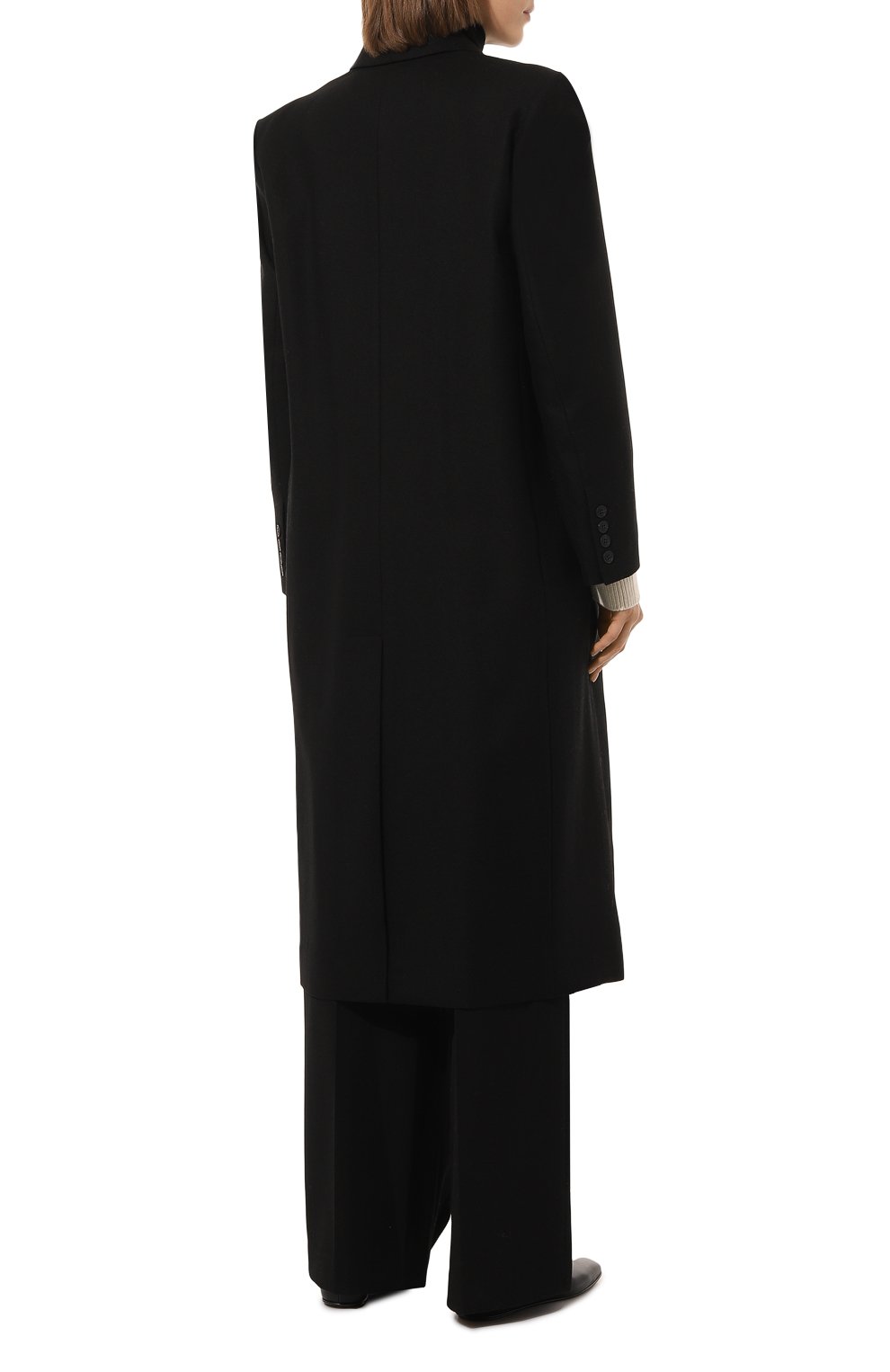 Шерстяное пальто LOW CLASSIC, арт. L0W22FW_CT10BK, фото 4