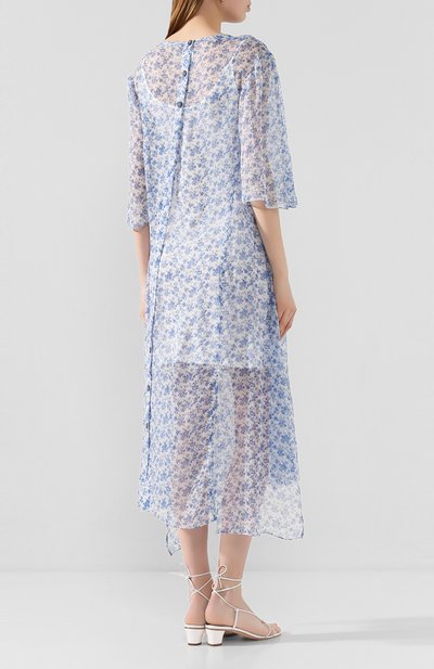Шелковое платье ACNE STUDIOS голубого цвета по цене 84750 руб., арт. A20180, фото 4 Шелковое платье ACNE STUDIOS, арт. A20180, фото 4