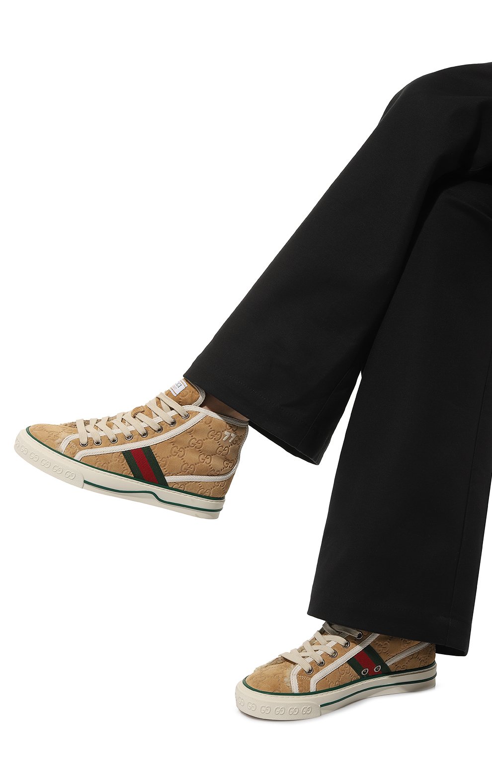 Замшевые кеды gucci tennis 1977 GUCCI, арт. 649327 UJ510, фото 3