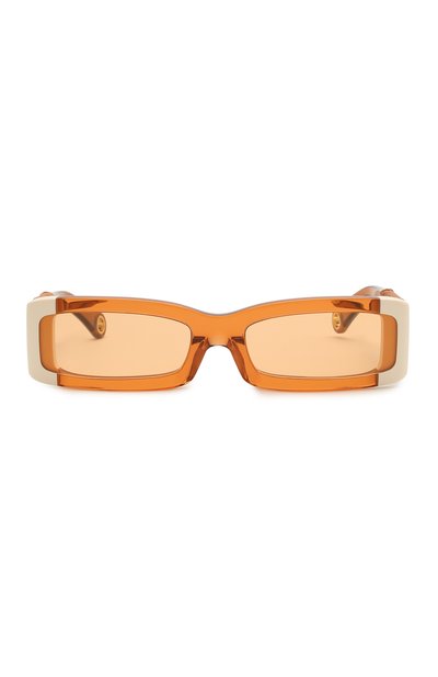 Солнце защитные очки JACQUEMUS, арт. LES LUNETTES 97 SHADE 0F 0RANGE, фото 4