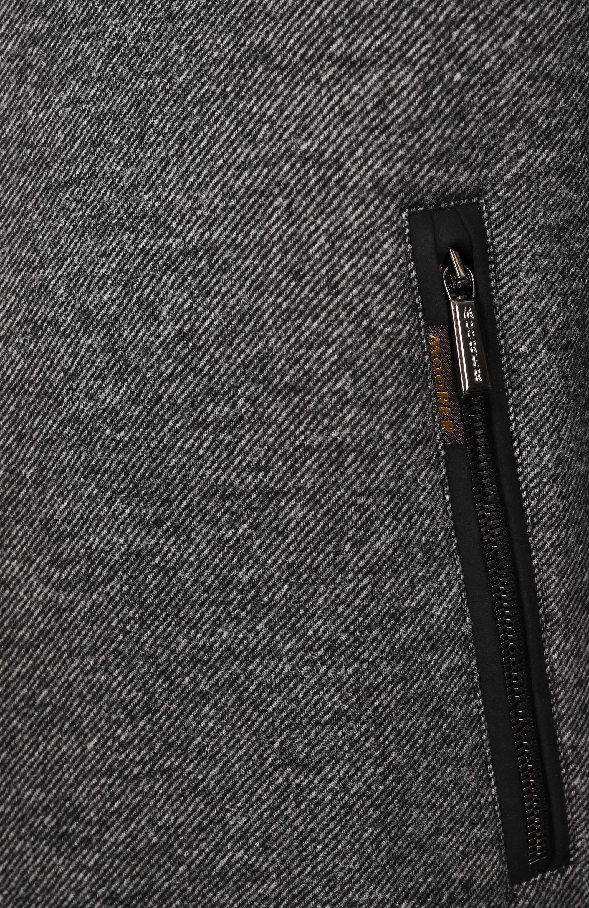 Бомбер bellati-lp с отделкой из овчины MOORER темно-серого цвета по цене 297500 руб., арт. BELLATI/LP, фото 6 Бомбер bellati-lp с отделкой из овчины MOORER, арт. BELLATI/LP, фото 6