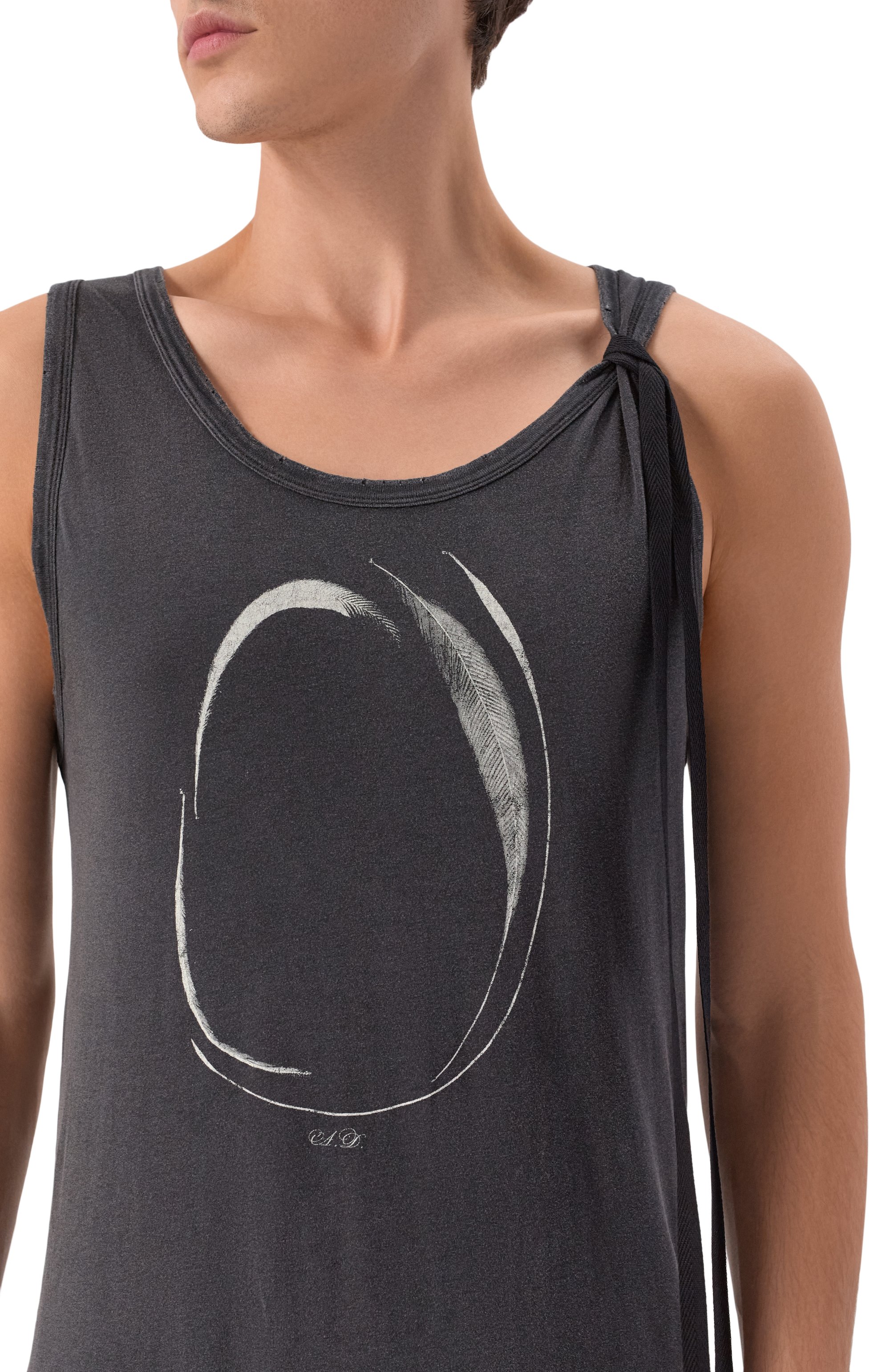 Хлопковая майка ANN DEMEULEMEESTER, арт. B0013388/FA637, фото 5