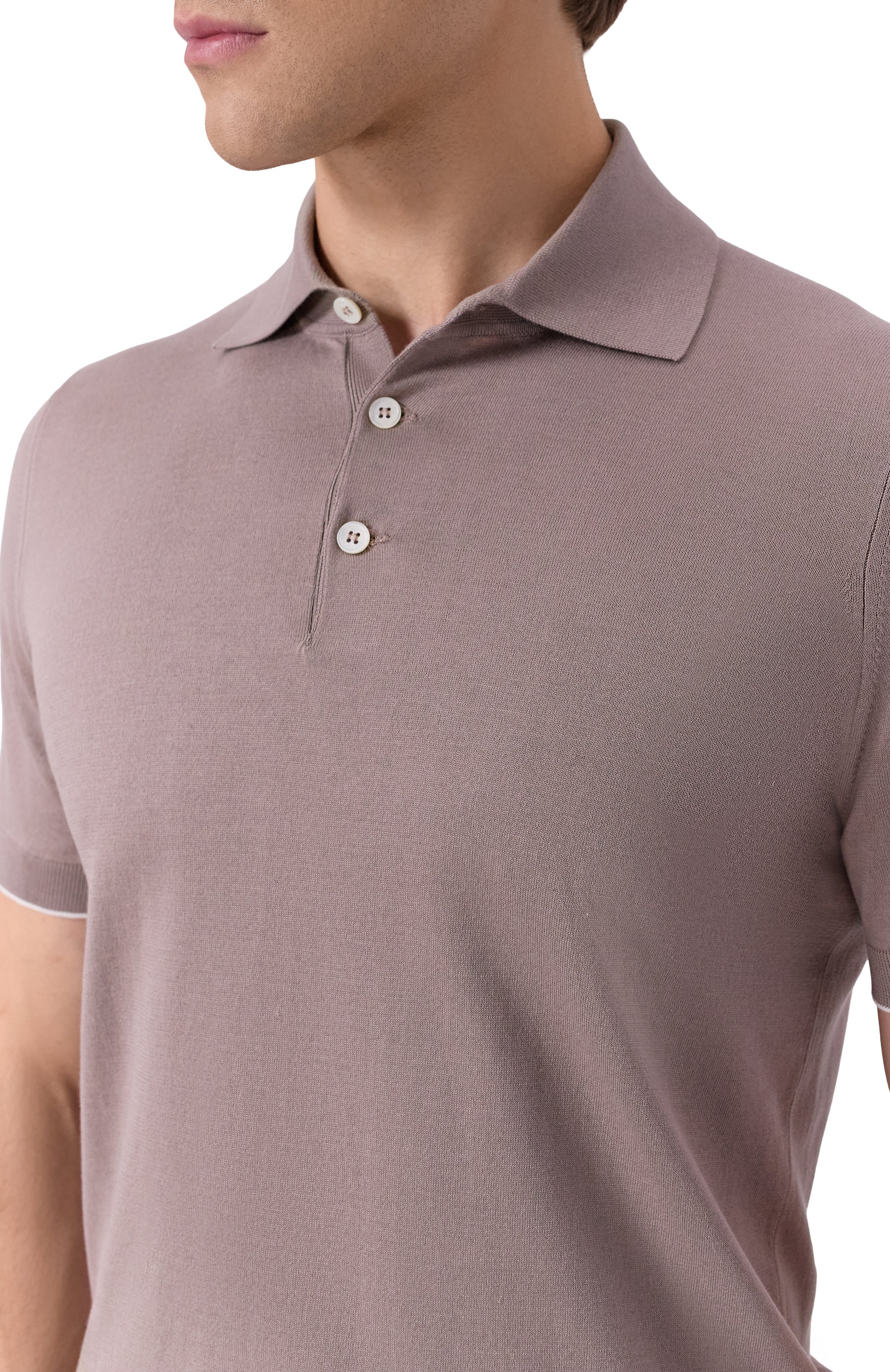 Хлопковое поло BRUNELLO CUCINELLI, арт. M29800125, фото 5