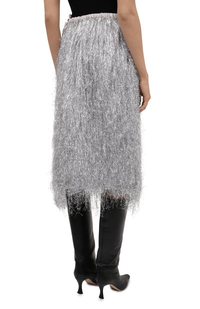 Юбка DRIES VAN NOTEN серебряного цвета по цене 99500 руб., арт. 212-010845-3176, фото 4 Юбка DRIES VAN NOTEN, арт. 212-010845-3176, фото 4